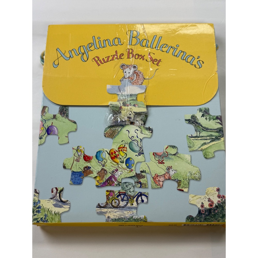 Vintage Angelina Ballerina Puzzle Box Set 4 Piece set by American Girl